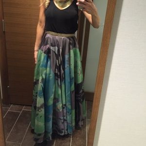 Anthropologie Geisha Designs Ballroom Skirt Size S